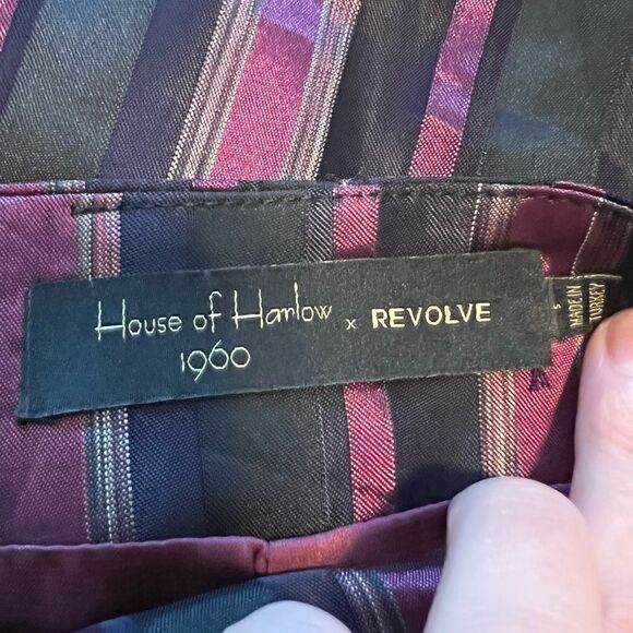 House of Harlow 1960 Pink and Black Wide Leg Pants - Picture 3 of 14